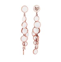 Earrings Chantecler Woman Paillettes in Rose Gold Diamante 0.07 Ct 42697 - 42697